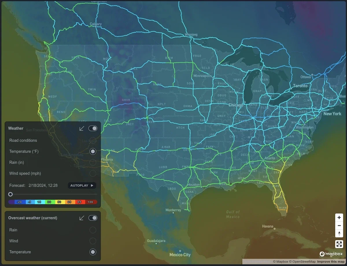 Map dashboard for freight logistics, image 3