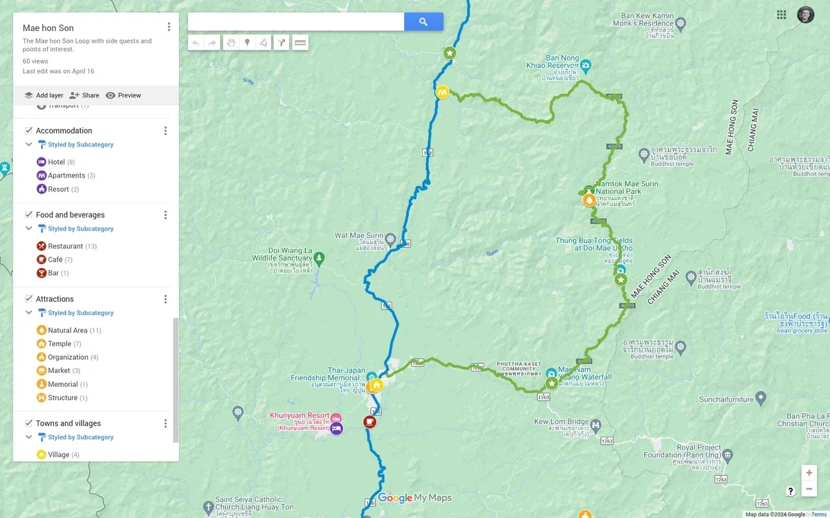 Adventure maps for a Southeast Asia travel guide, image 3