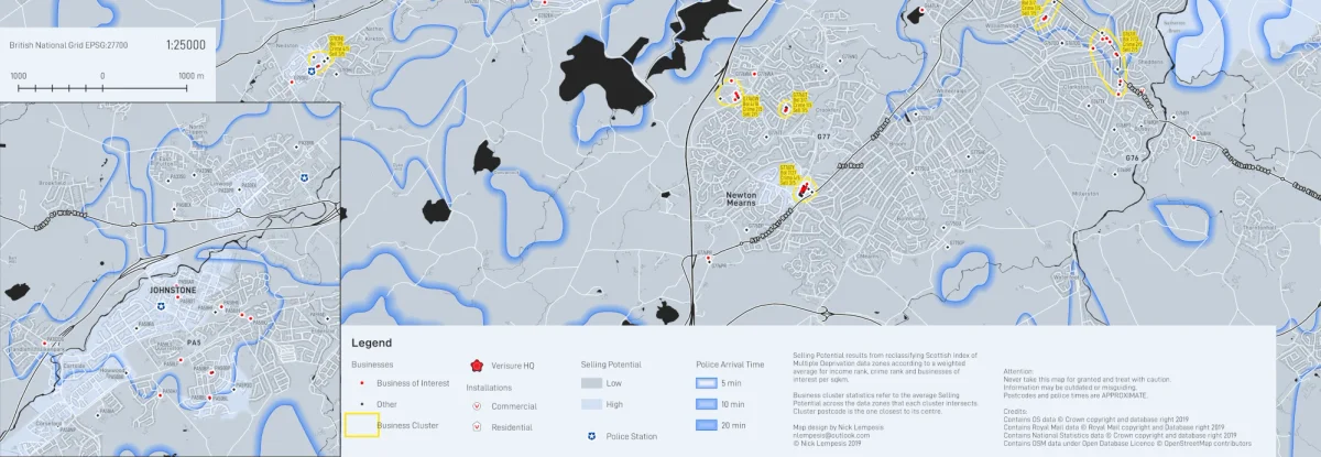 Market penetration map for a security provider, image 4