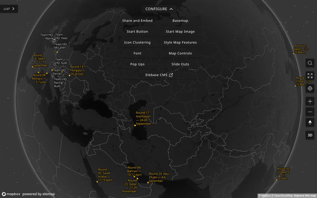 Elemap map editor