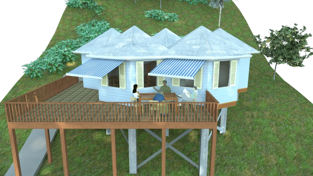 Disaster-resilient house design in St Lucia, image 2