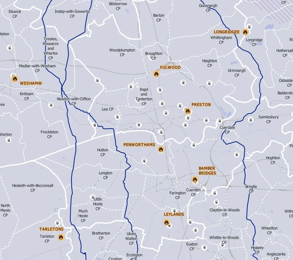 Infrastructure map in QGIS, image 3