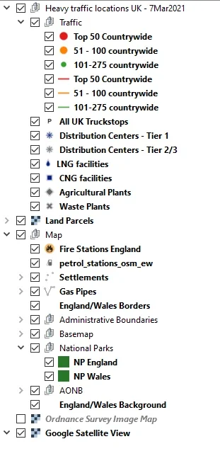 Infrastructure map in QGIS, image 7