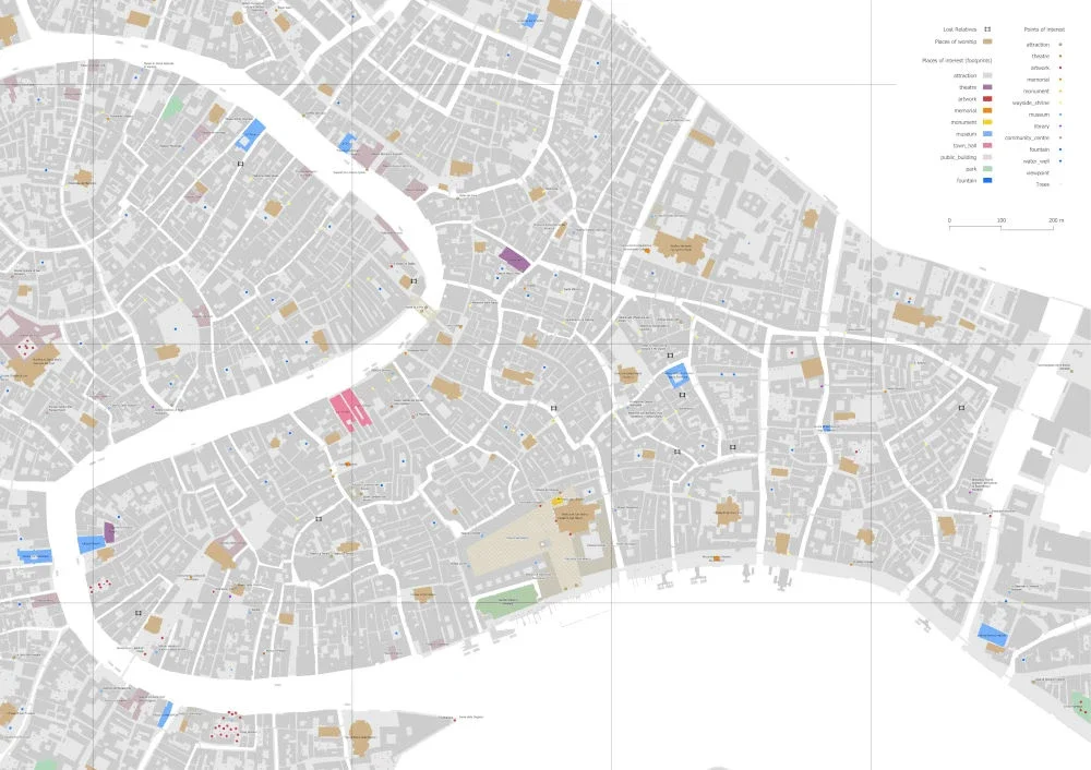 Backdrop maps for an art project in Venice, image 3