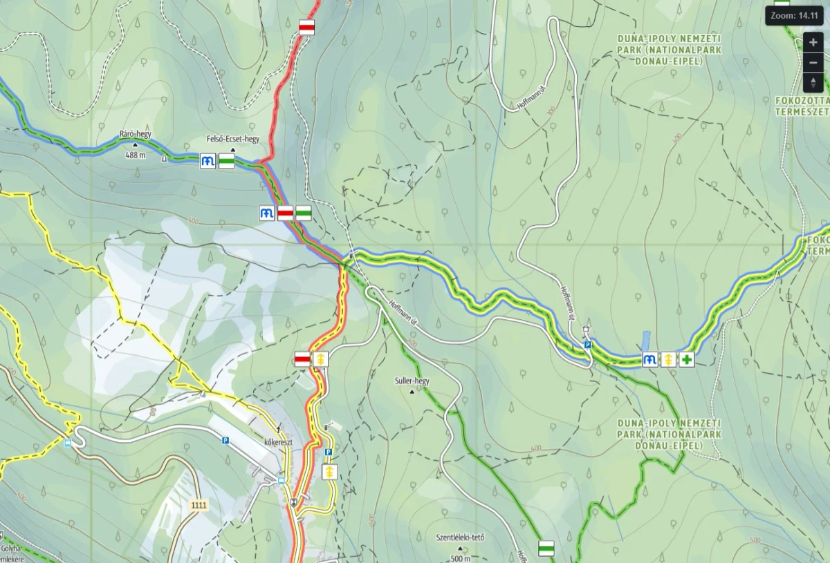 Metro-style hiking trails on the web