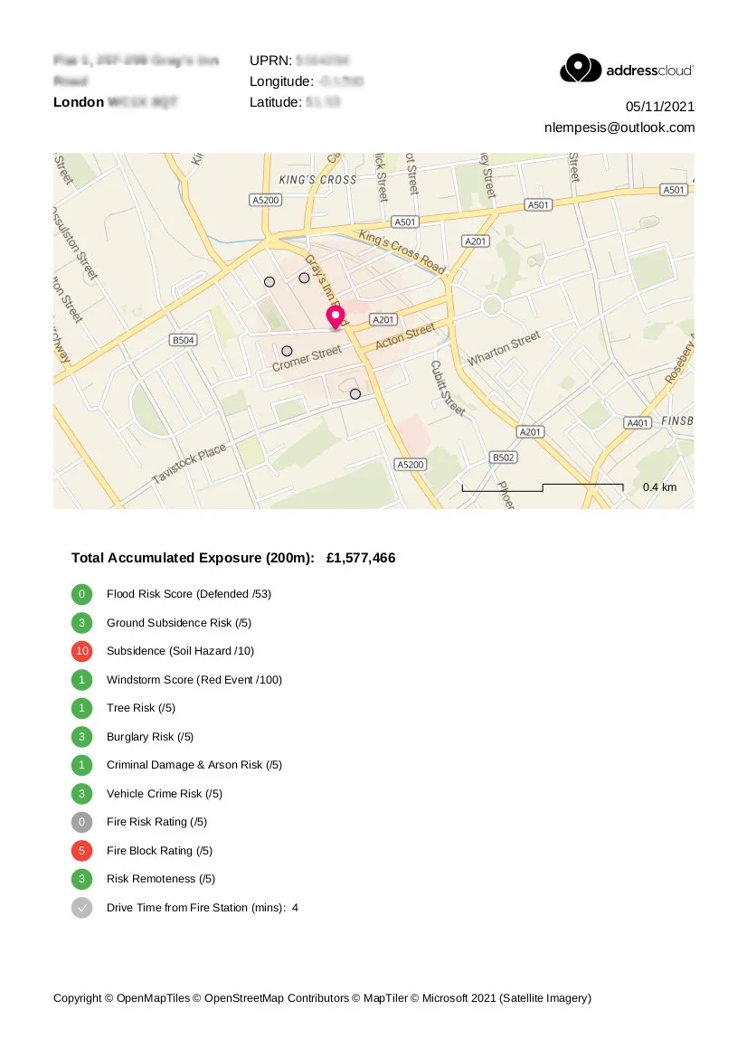 Print map reports for a risk website, image 3