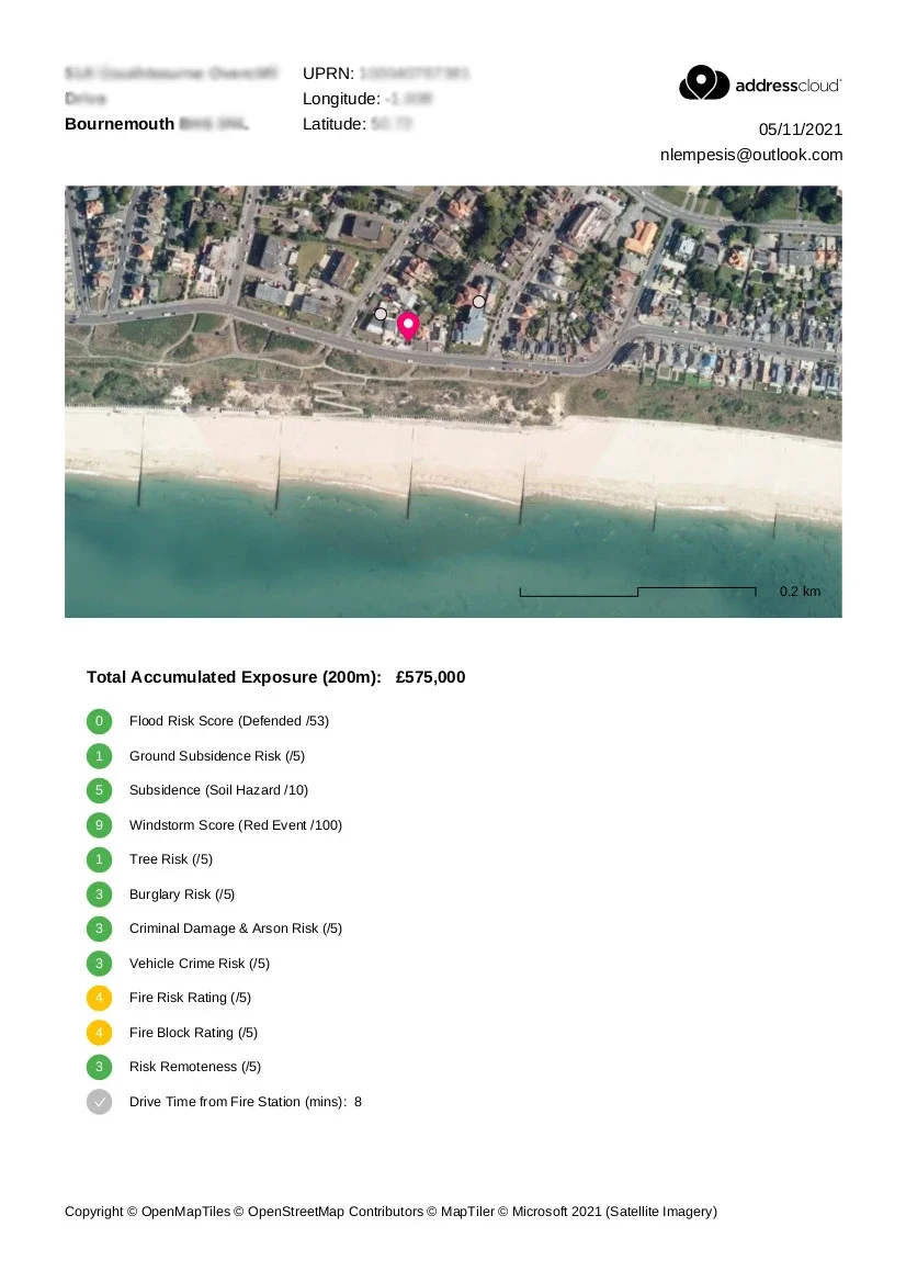 Print map reports for a risk website, image 5