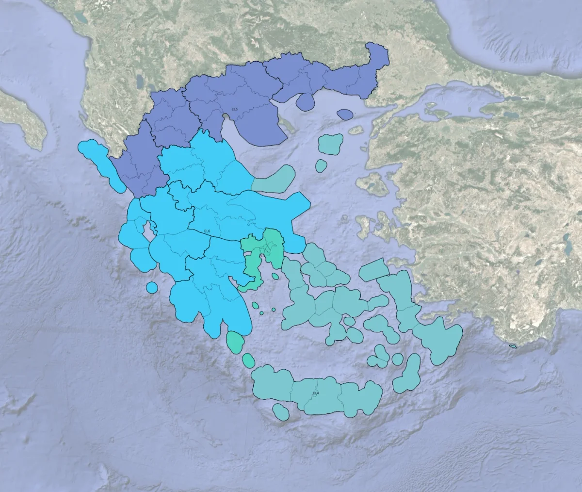 Tourism regions geoclassification