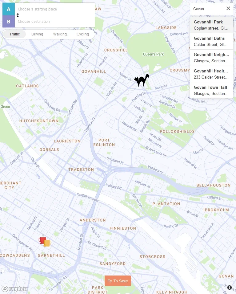 Web map for a professional baker